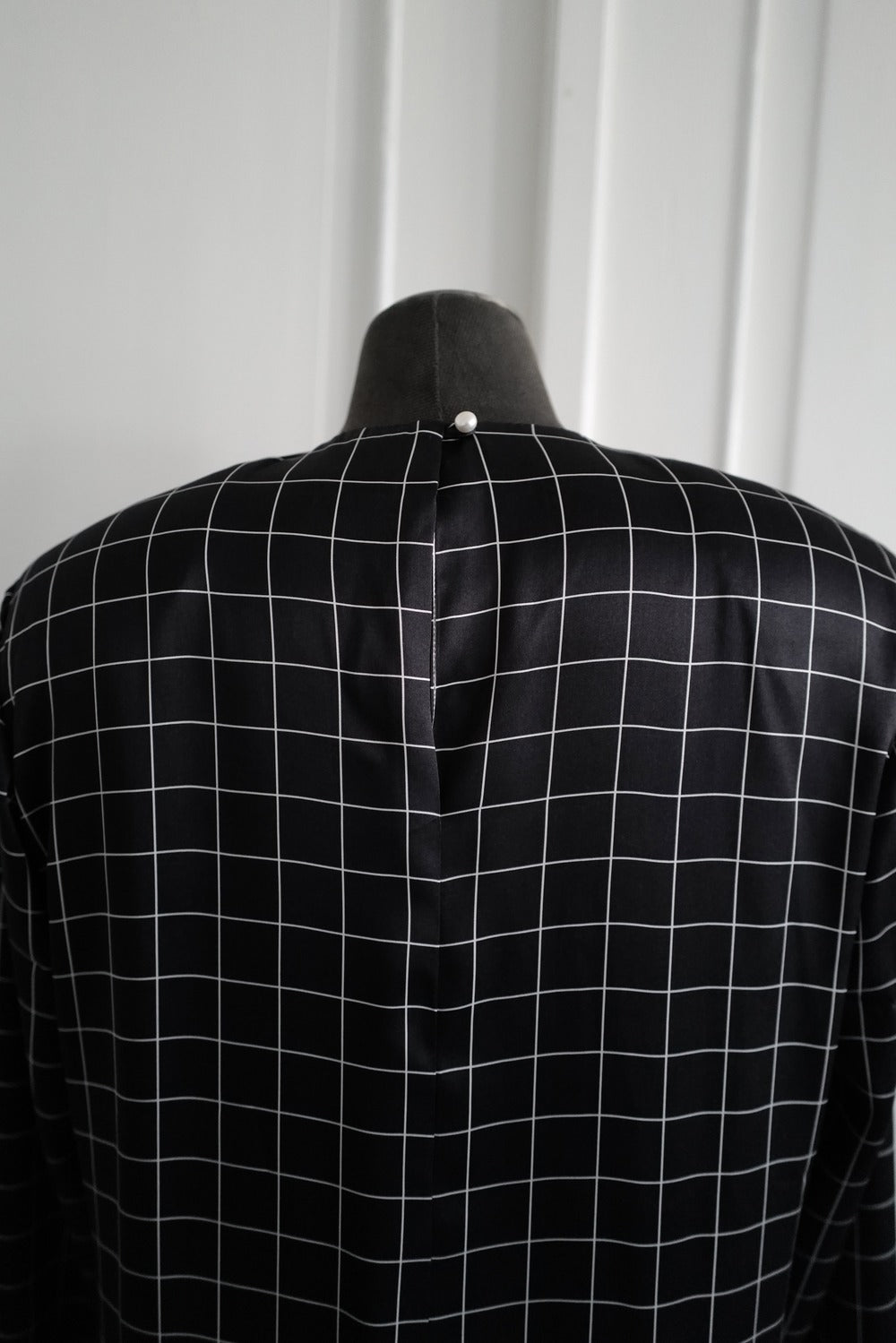 Maxi Silk Dress DALIDA in Graphite Grey