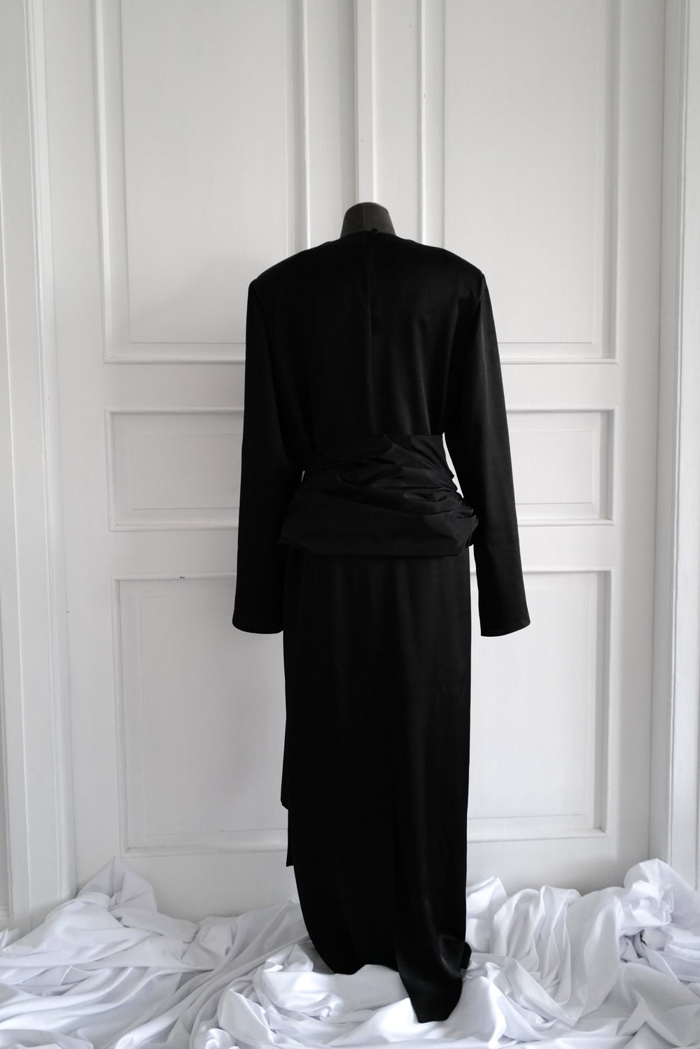 Silk Maxi Dress DALIDA in Black