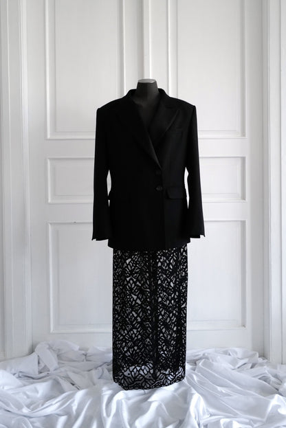 Wool Tailored Blazer with Atlas Lapel (Pre-order)