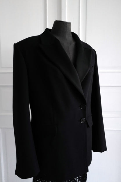 Wool Tailored Blazer with Atlas Lapel (Pre-order)