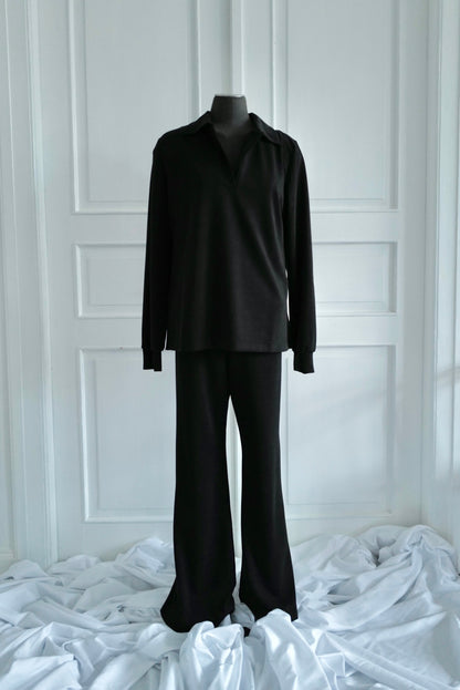 Suede-Touch Cupro Trousers  NY Collection