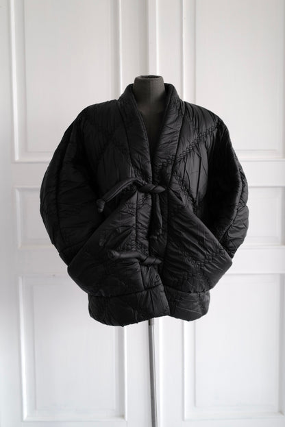 Quilted  Kimono Jacket KYOTO With Large Pockets and Tie Closure  Pre Fall 26