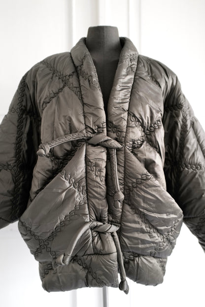 Quilted Kimono KYOTO OLIVE  With Large Pockets Pre Fall 26