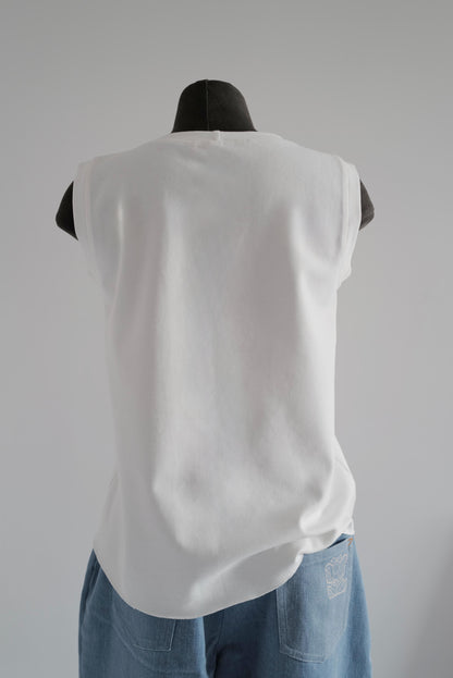 Organic Cotton Tank top SS26 TRIANGLE Relaxed silhouette