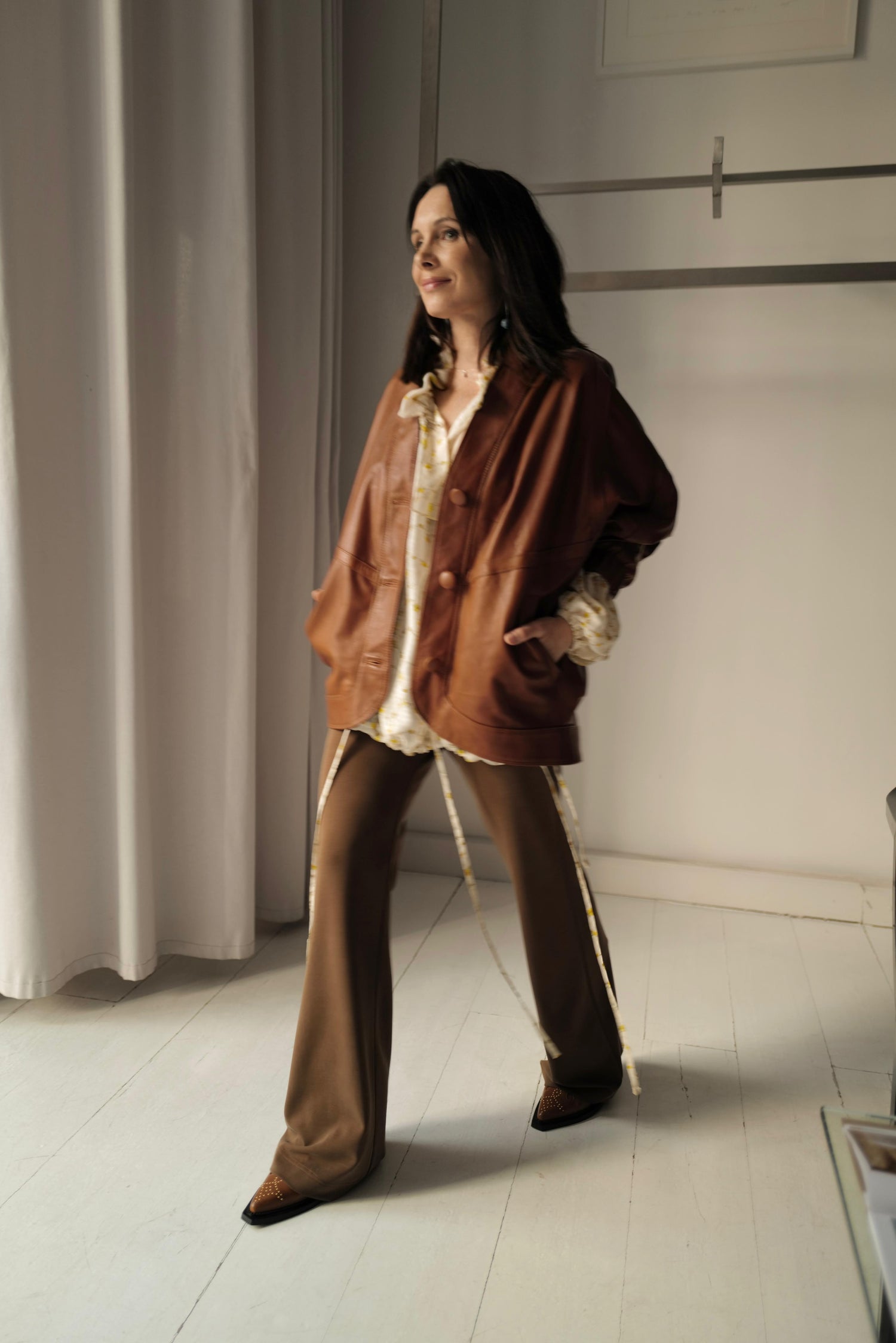 Leather Kimono Jacket SOBE