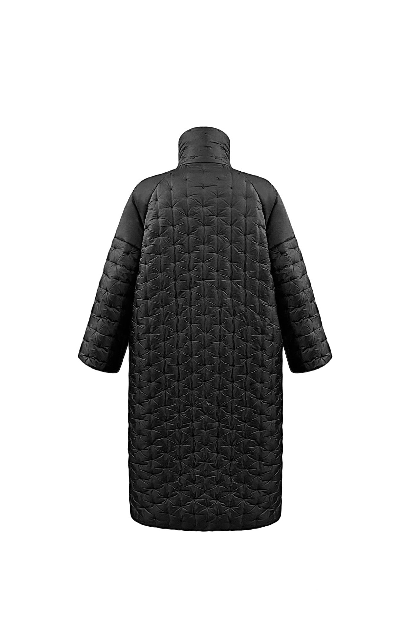 QUILTED COAT WITH TURTLE-NECK