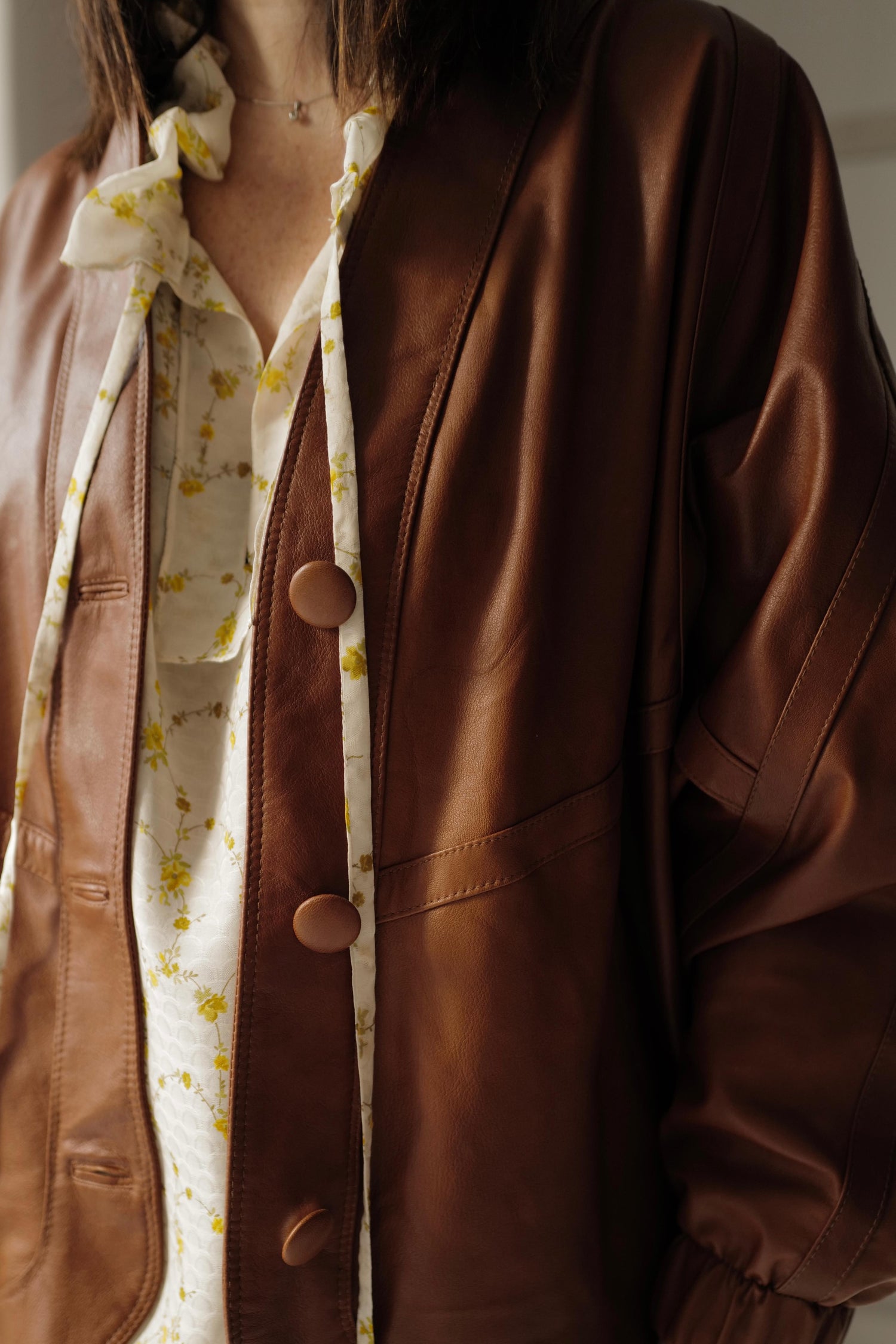 Leather Kimono Jacket SOBE