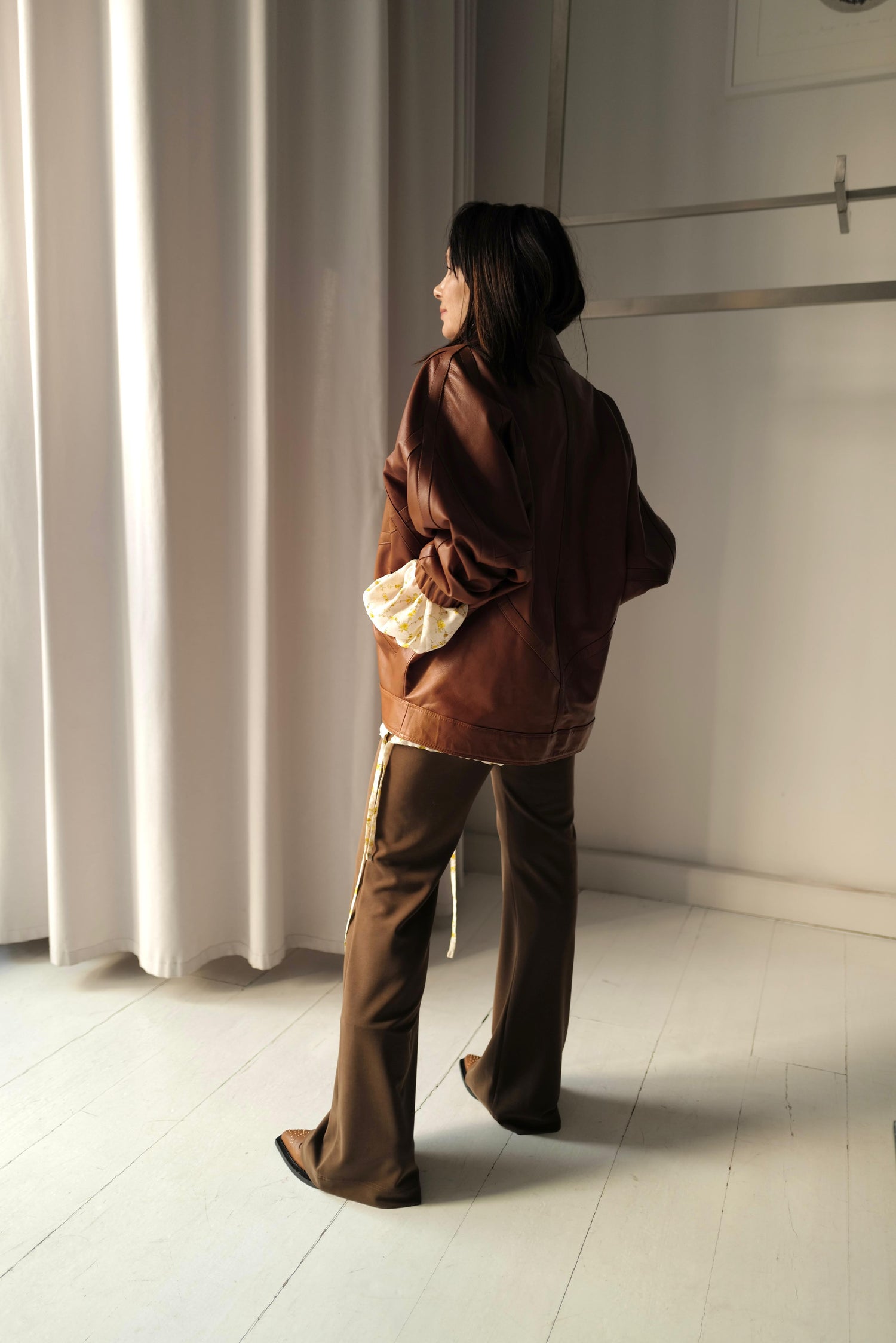 Leather Kimono Jacket SOBE