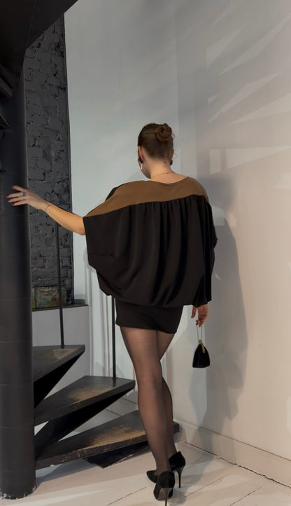 Jersey Cupro Cocoon Dress-Tunic AW25