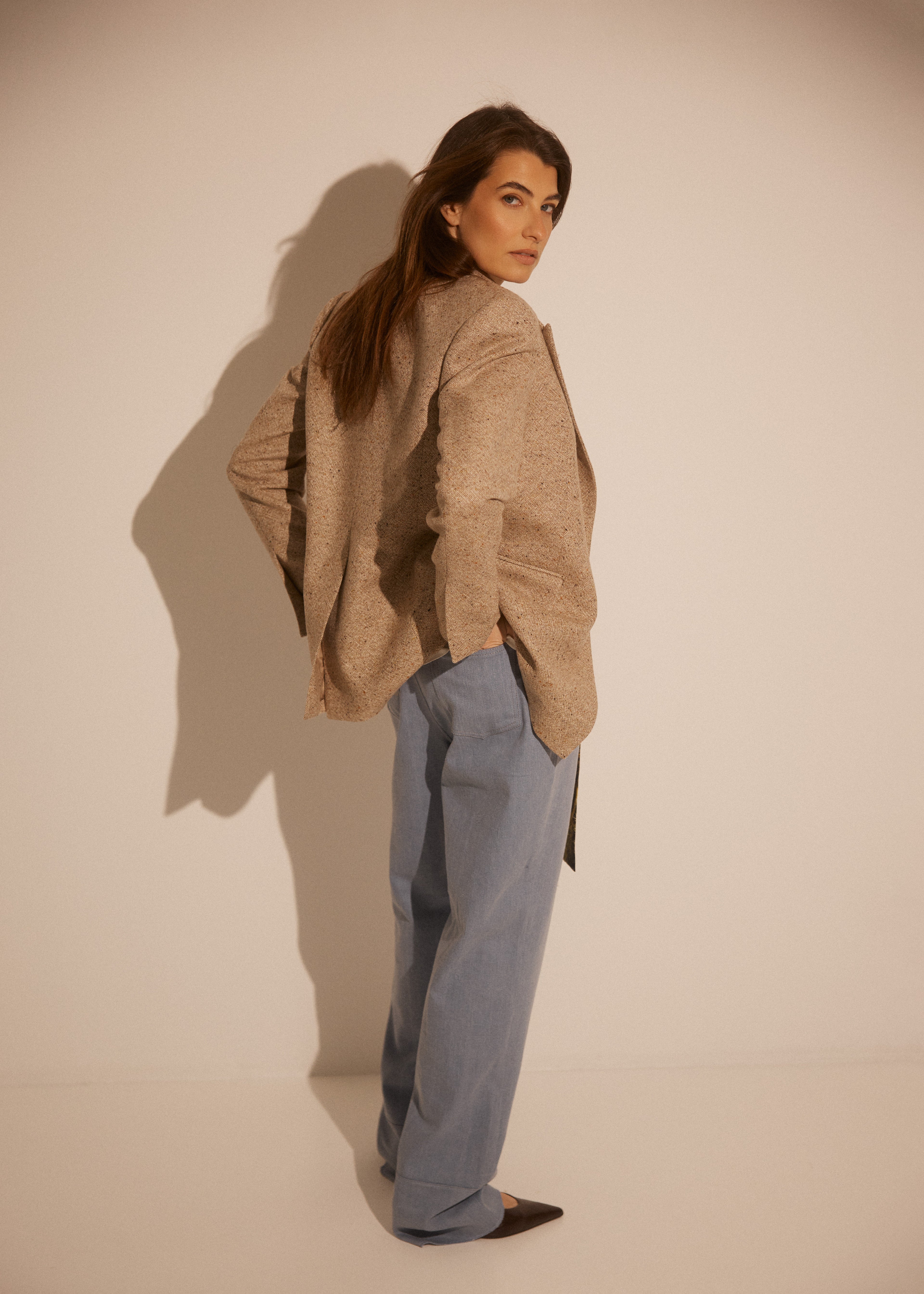 Fitted Tailored Silk Wool Blazer GABI SS26