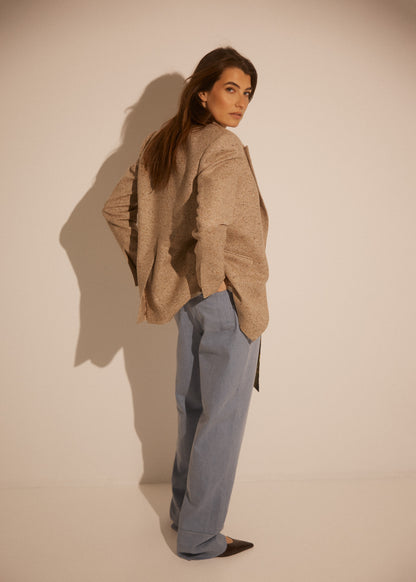 Fitted Tailored Silk Wool Blazer GABI SS26