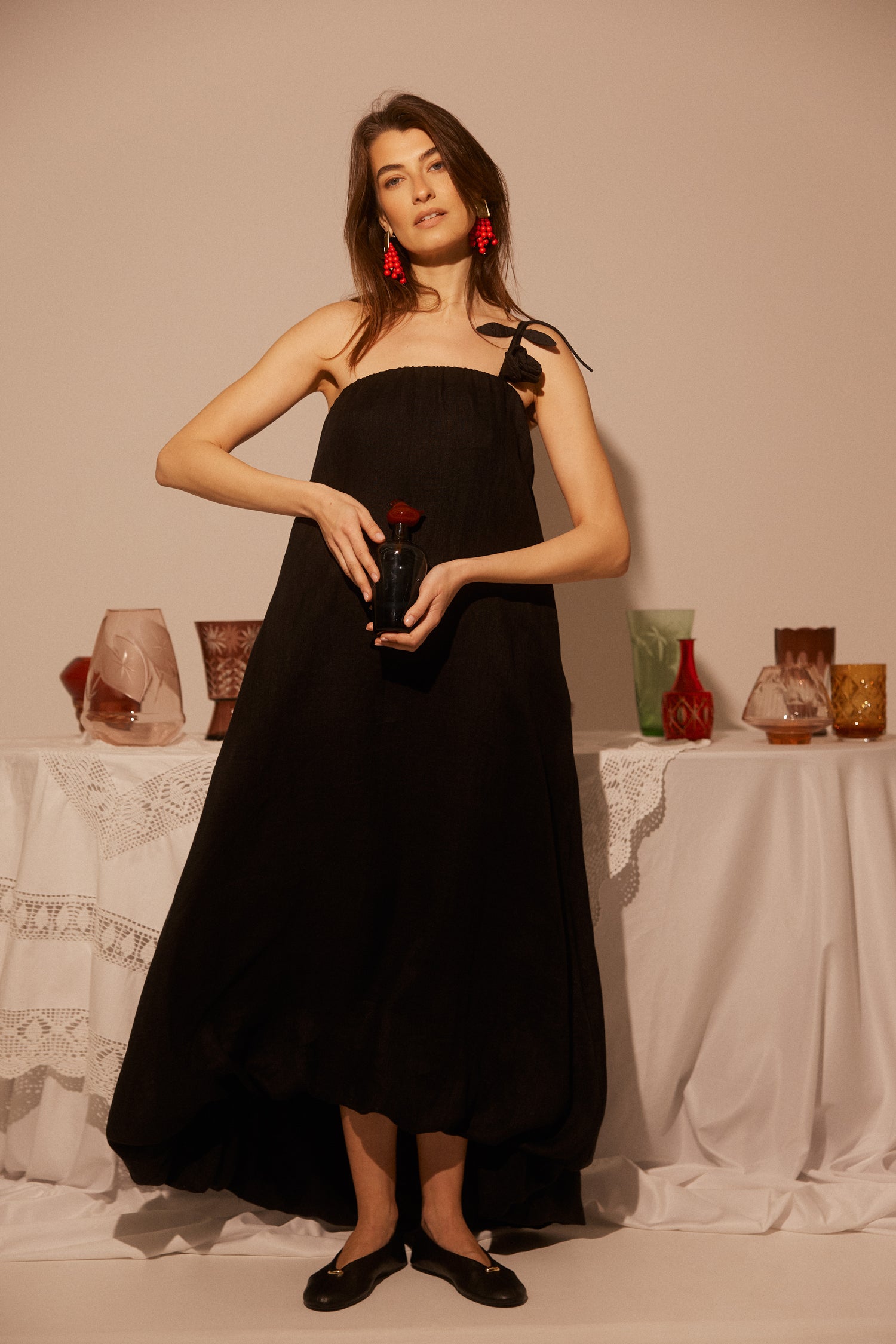 Linen Balloon Dress Magda SS26