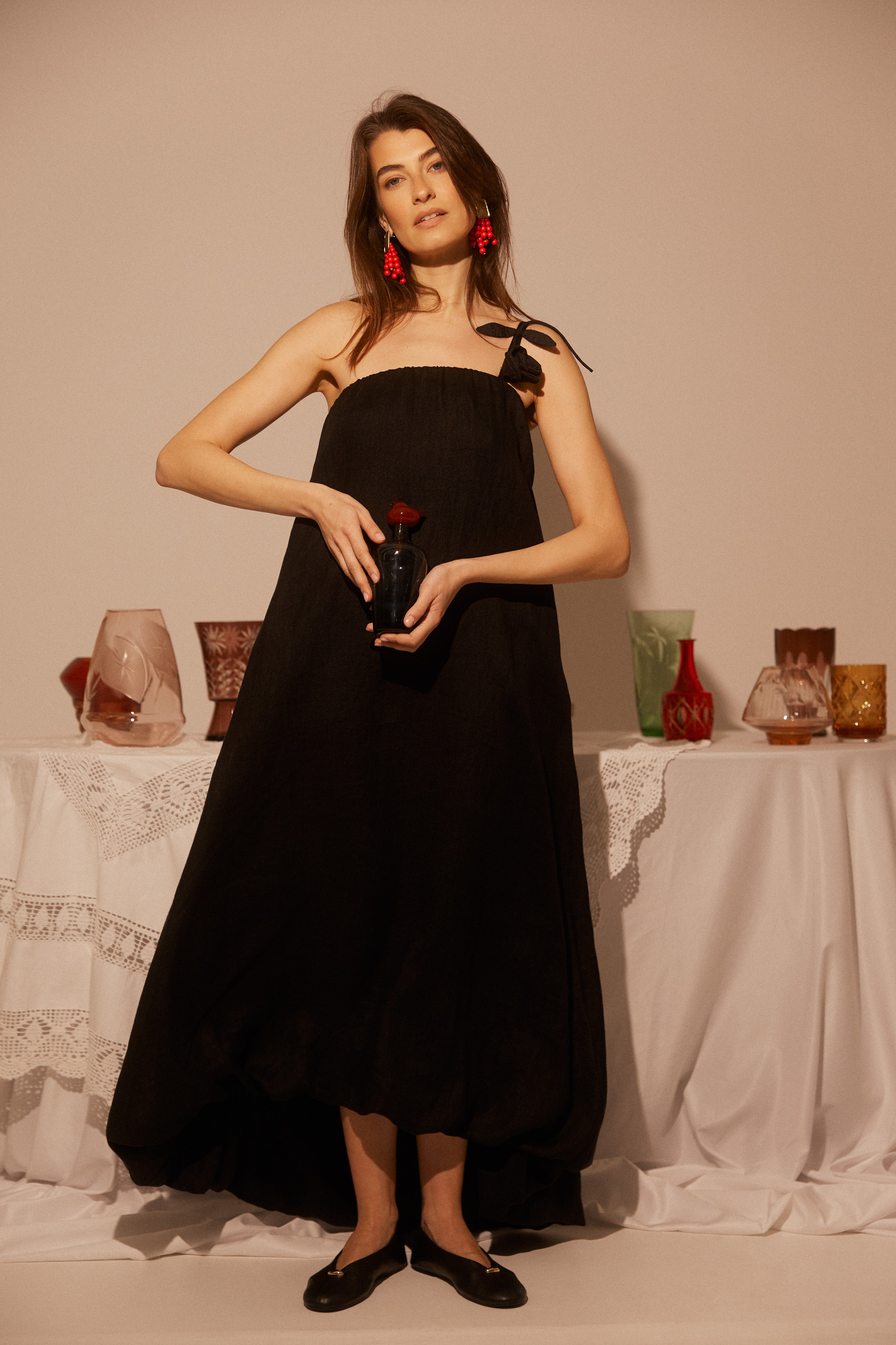 Linen Balloon Dress Magda SS26