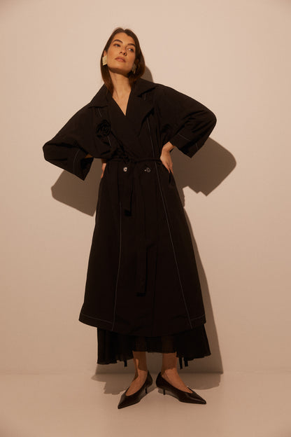 Raincoat with Rose SS26