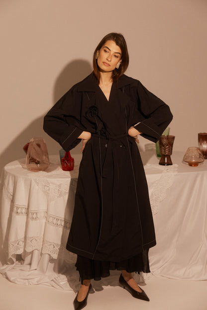 Raincoat with Rose SS26