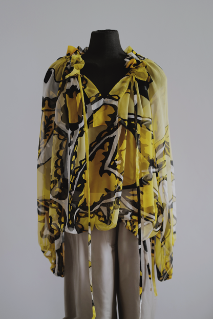 Floral Print Silk Blouse VALERY SS26( new colours available in studio )