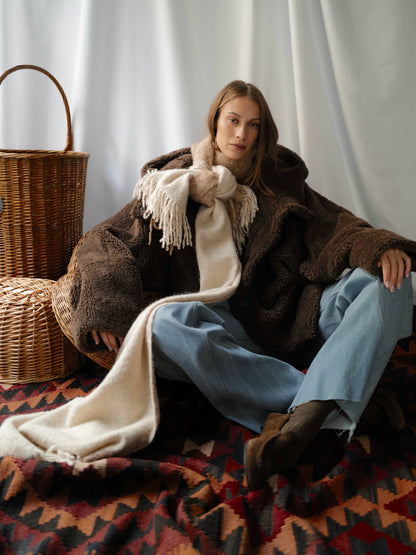 Kimono Teddy Wool Coat AW25