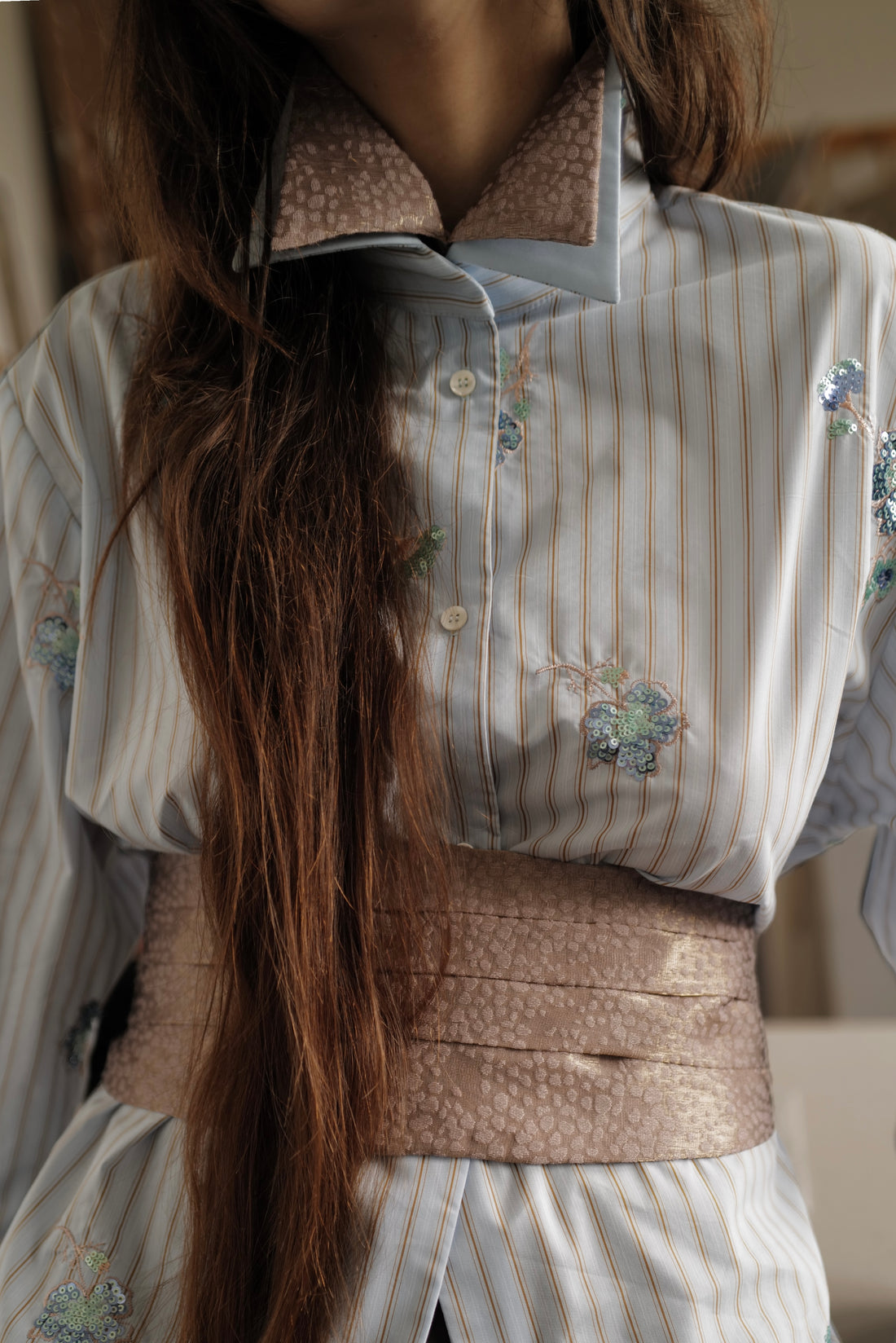 Victorian-Style Brocade Collar FW26/27