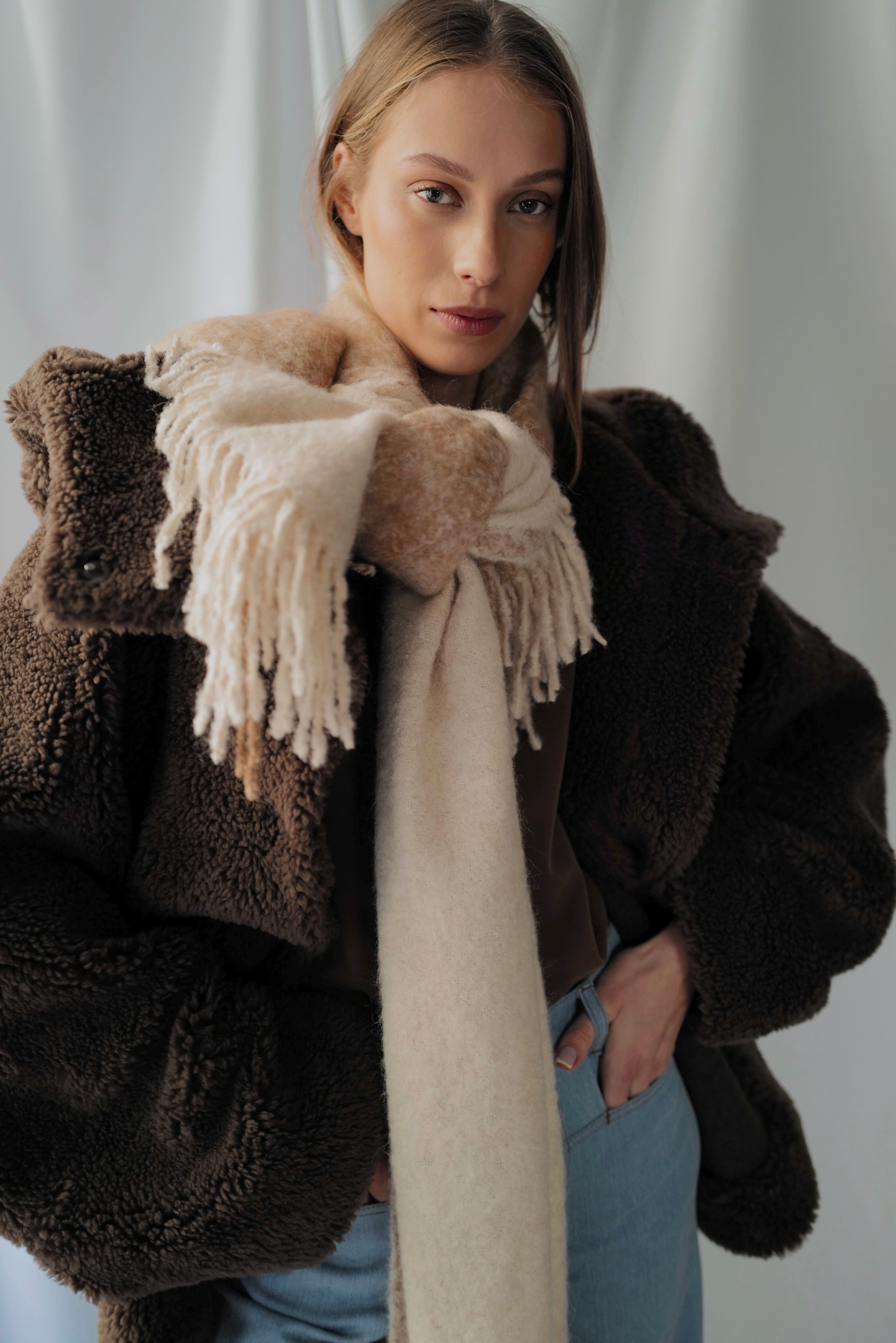 Kimono Teddy Wool Coat AW25