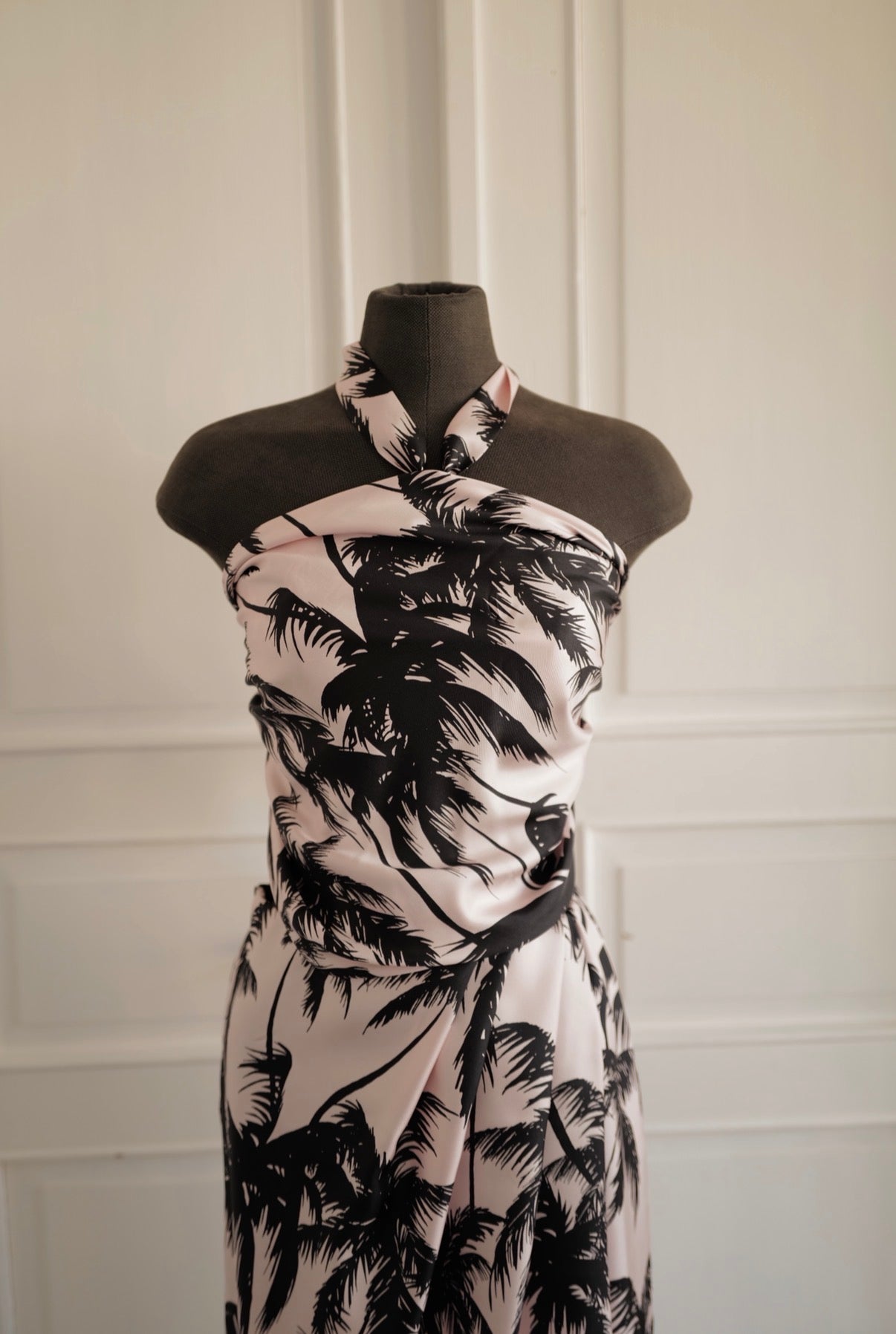 Silk Wrap Skirt &amp; Scarf-Style Top MIAMI