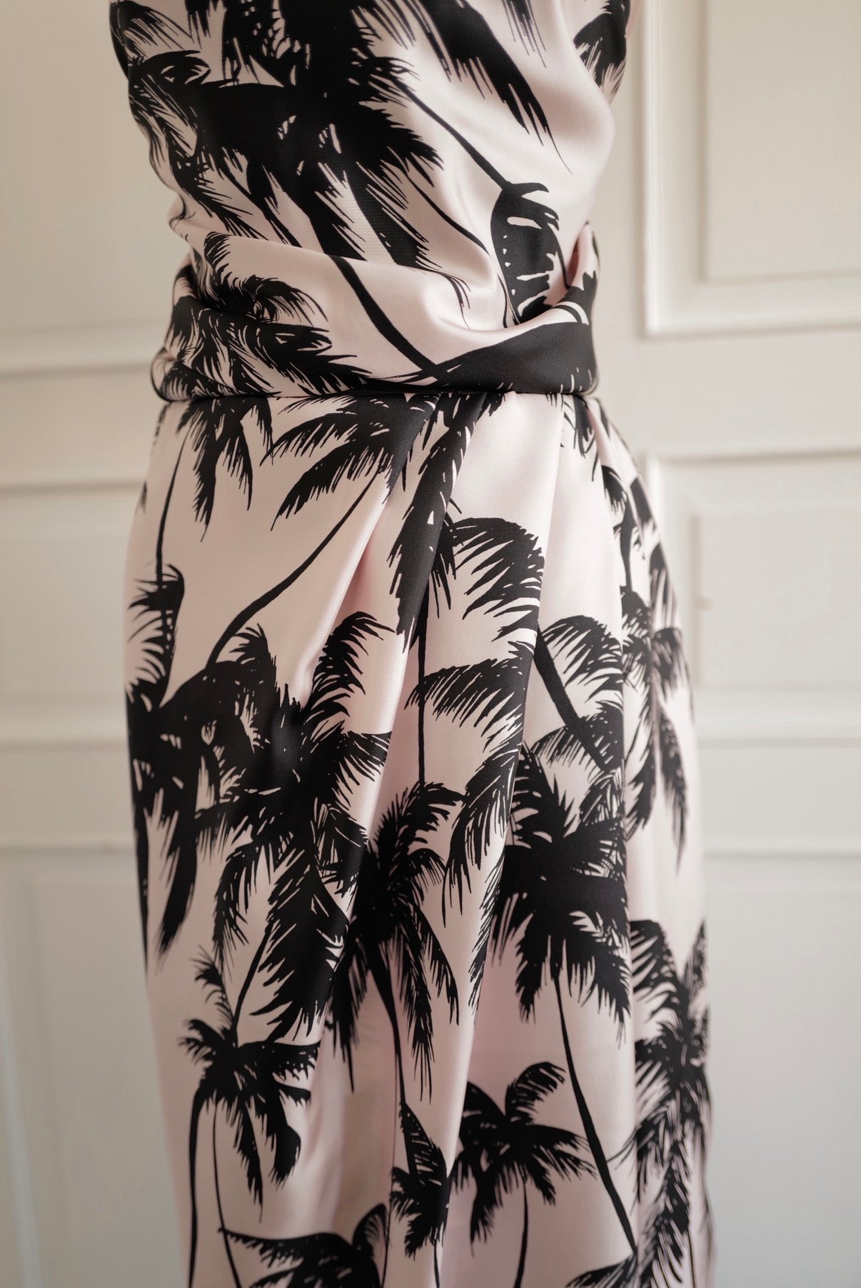 Silk Wrap Skirt &amp; Scarf-Style Top MIAMI