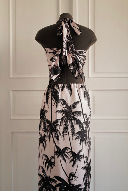 Silk Wrap Skirt &amp; Scarf-Style Top MIAMI