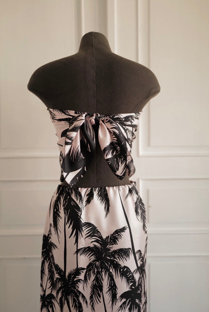 Silk Wrap Skirt &amp; Scarf-Style Top MIAMI
