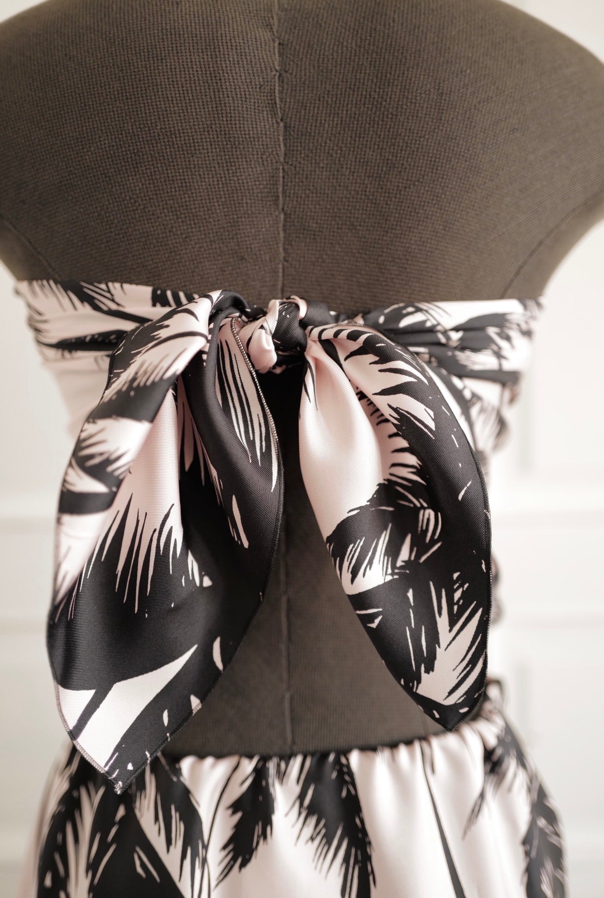 Silk Wrap Skirt &amp; Scarf-Style Top MIAMI