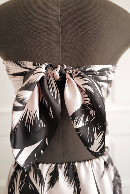 Silk Wrap Skirt &amp; Scarf-Style Top MIAMI