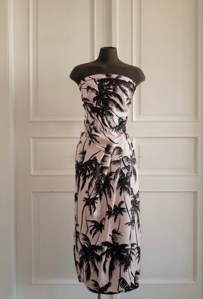 Silk Wrap Skirt &amp; Scarf-Style Top MIAMI