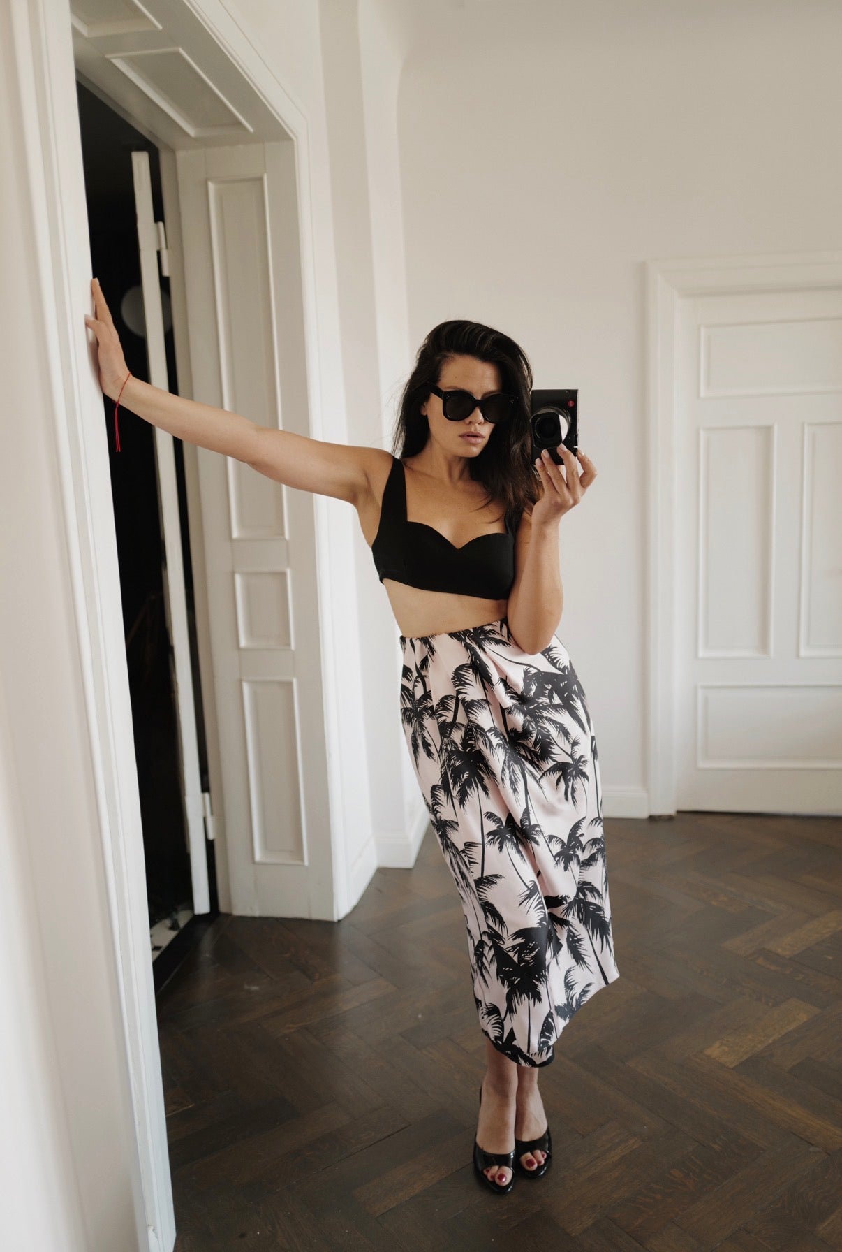 Silk Wrap Skirt &amp; Scarf-Style Top MIAMI