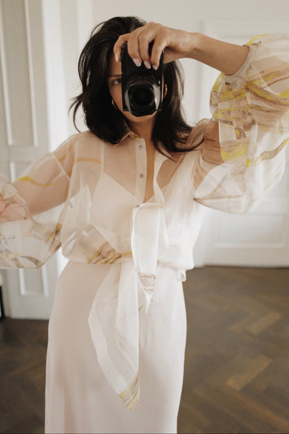 Silk Organza Blouse CLOUD SS26