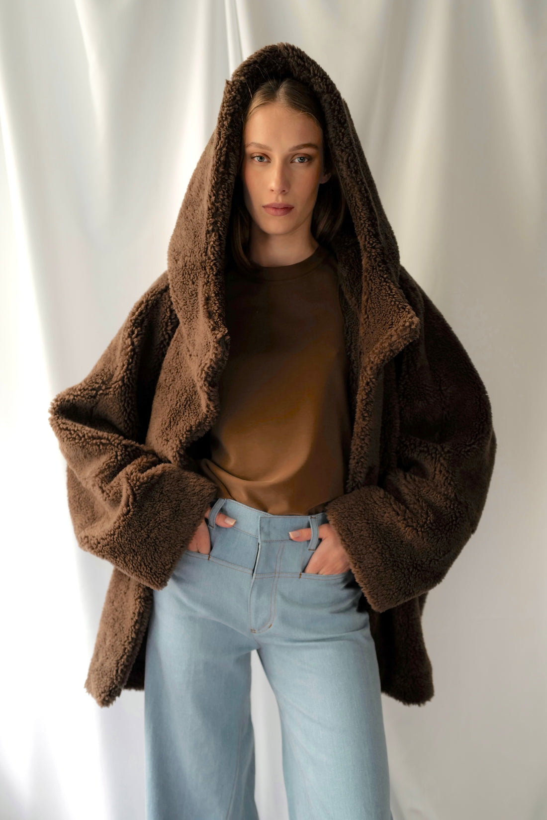 Kimono Teddy Wool Coat AW25