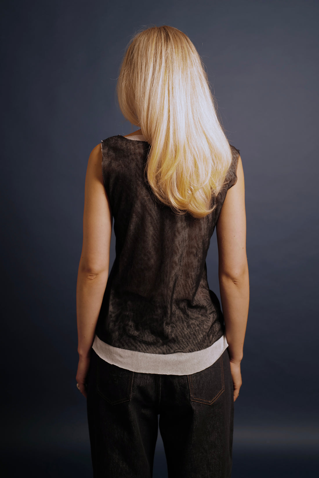 Organic Cotton Double Net Tank Top FW26/27