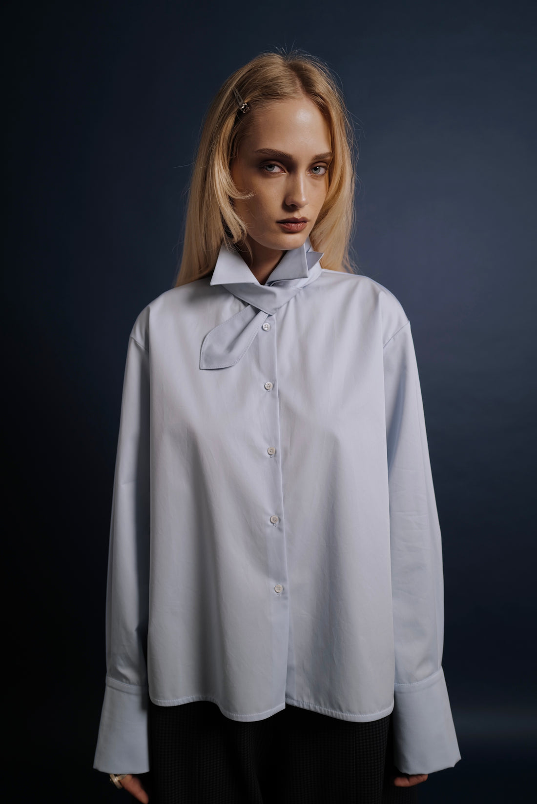 Cotton Shirt With a Tie MANHATTAN  FW26/27