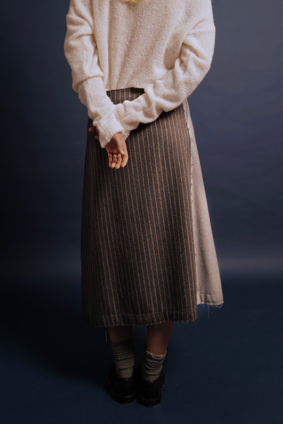 Two Colour Wool Wrap Skirt MARY FW26/27