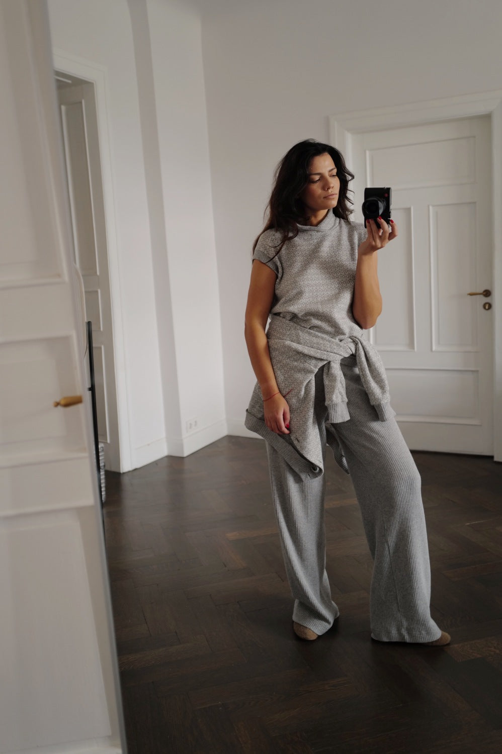 Wool Jaquard Knit Vest MARY FW24(Last item)