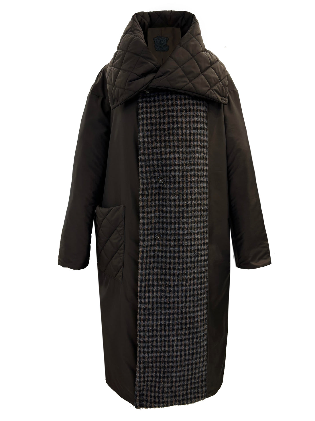 Quilted Wool Wrap Coat COCOON FW24