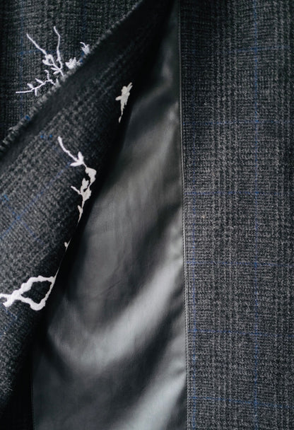 Wool Tweed Skirt with Embroidery SAKURA FW26/27
