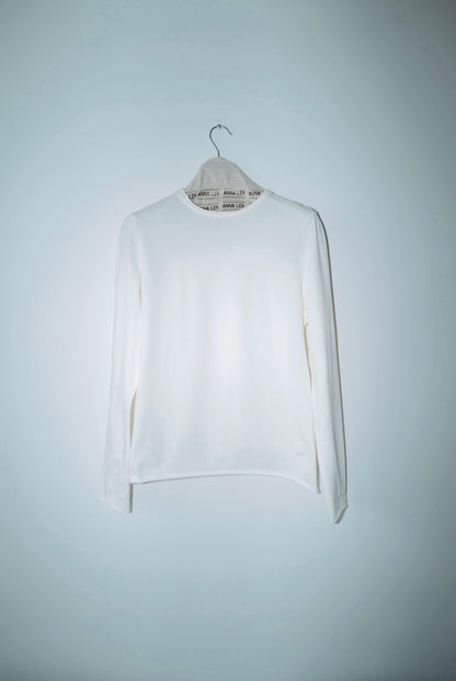 Organic Cotton Slim Long-Sleeve WHITE