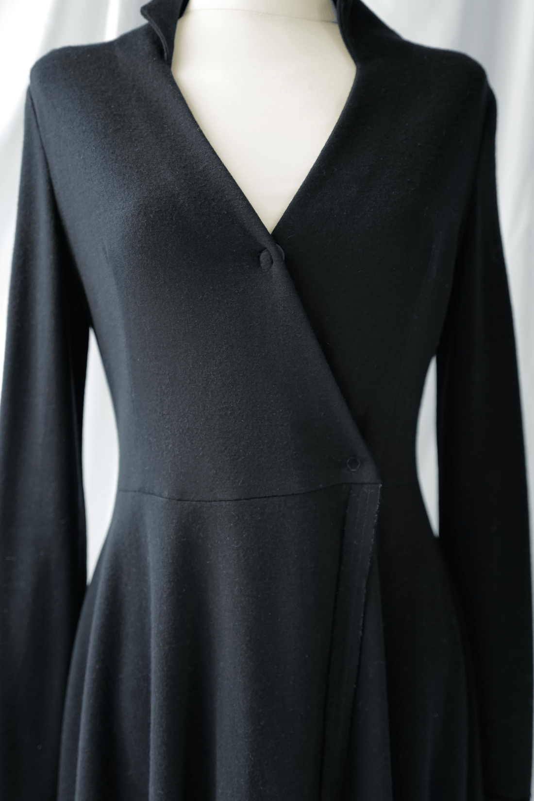 Wool Jersey Wrap Dress
