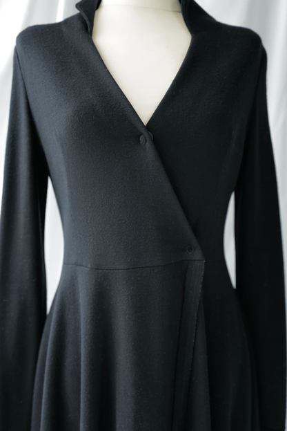 Wool Jersey Wrap Dress