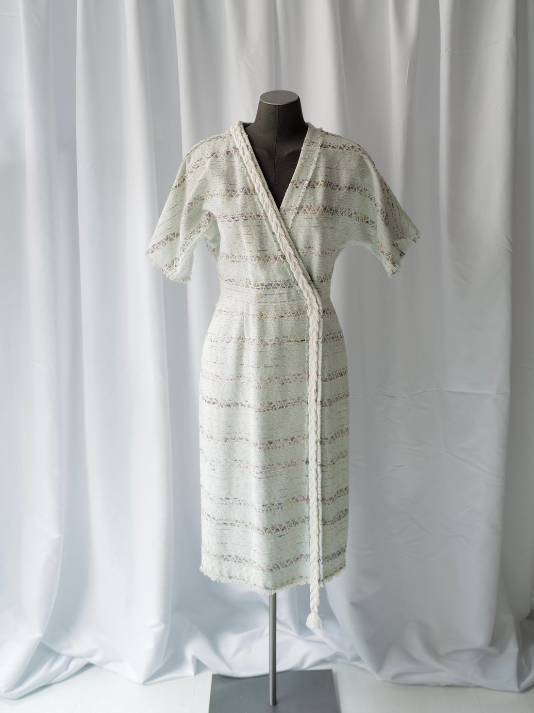 Kimono Wrap Tweed dress SS20