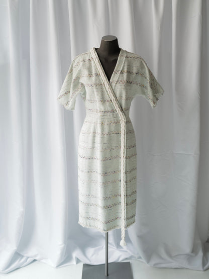 Kimono Wrap Tweed dress SS20