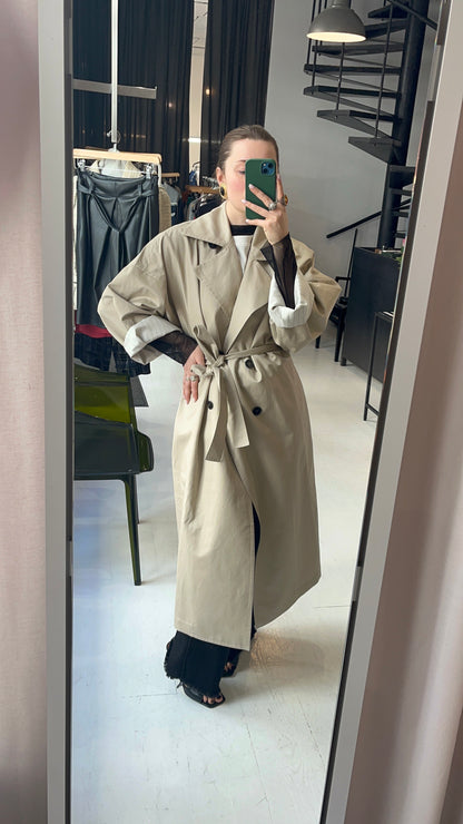 Double -Breasted Belted Trench Coat AGATA SS25