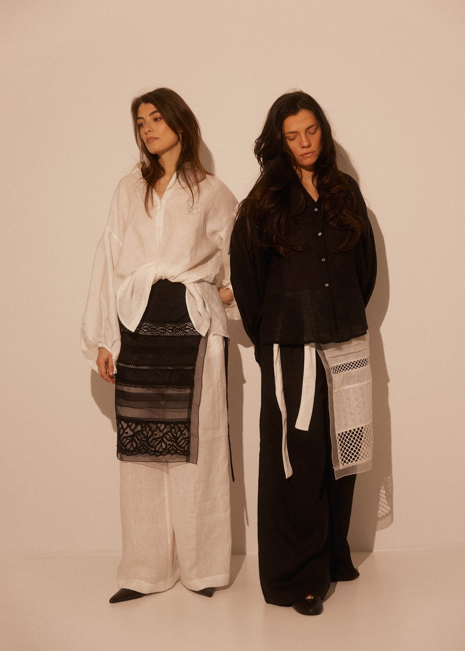 Hand Made Patchwork Apron SS26 In Black