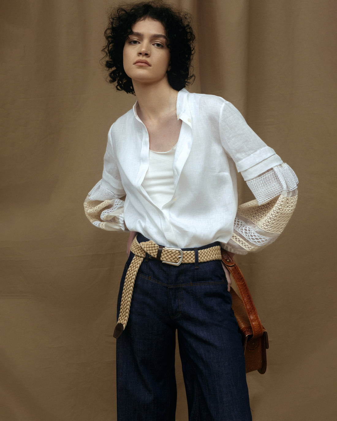 Linen/ Silk Organza Shirt ILANA (Pre-order)