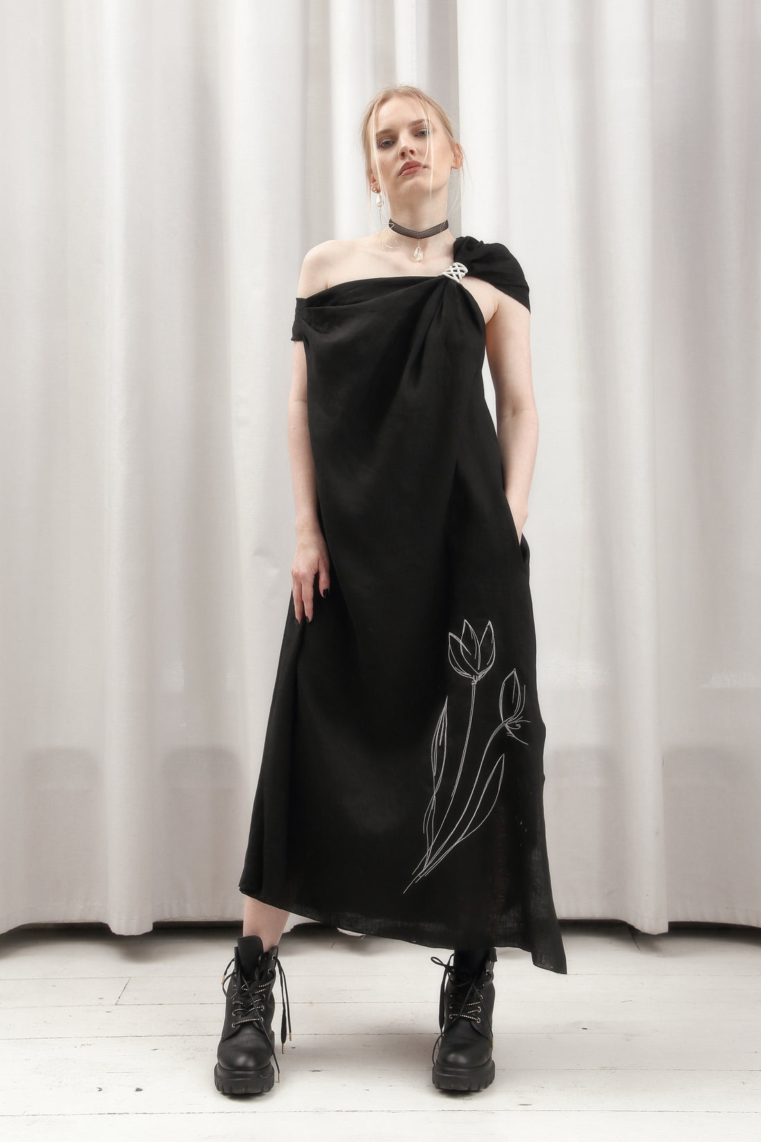 Linen Silk Dress LULU