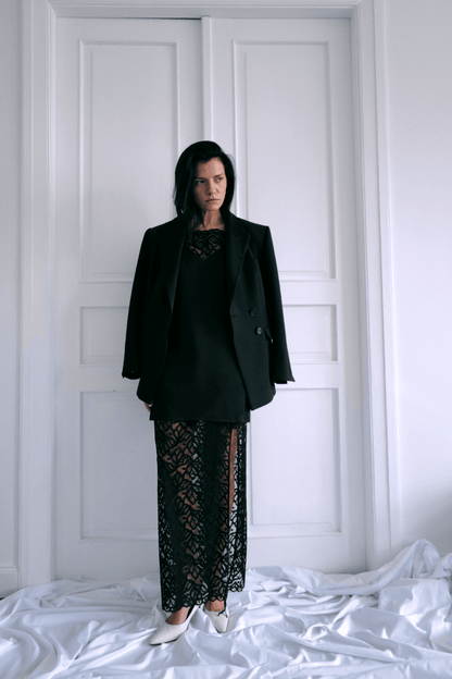 Wool Tailored Blazer with Atlas Lapel (Pre-order)