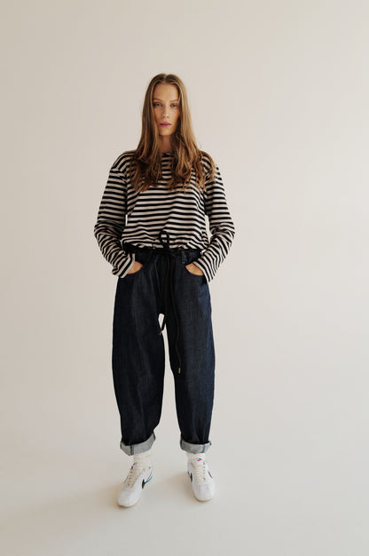 Balloon High Rise Barrel Leg Jeans  FW24